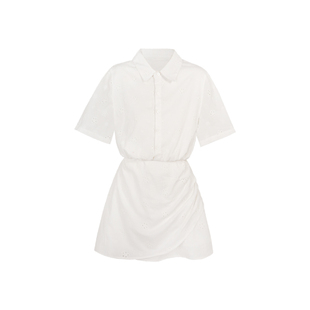 清仓Even一雯【高智姐感】韩系镂空收腰连衣裙女夏季显瘦ins裙子