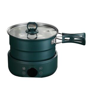 电煮锅便携锅折叠电火锅宿舍学生锅小型电热锅旅行出差一人食