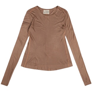 Link Exchange轻盈棉絮手感叠穿修身长袖上衣_多色混搭层次感内搭