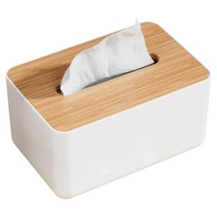 桌面纸巾盒带弹簧家用客厅茶几抽纸盒多功能餐巾纸卫生纸收纳盒子