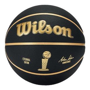 Wilson威尔胜官方NBA联名奖杯黑金训练PU室内外通用7号篮球礼盒