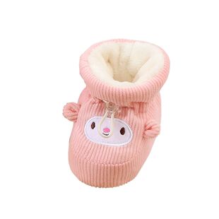 婴儿鞋子冬季加绒加厚软底0到6到12个月男女宝宝幼儿步前鞋棉鞋