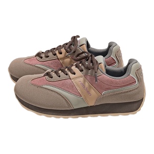 人本阿甘鞋女款2025秋冬新款加绒加厚复古厚底爆款德训鞋运动鞋子