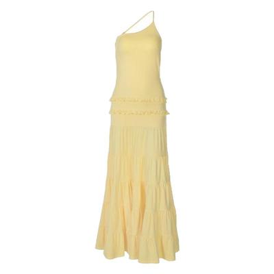 法式浪漫挂脖连衣裙度假风长裙女