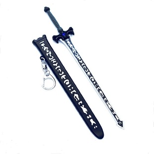 仙剑奇侠传三 景天魔剑 飞蓬镇妖剑合金兵器刀剑带鞘武器模型挂件