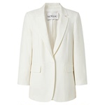 商场同款 摩萨克2025春新款醋酸翻驳淡人系领经典通勤西装外套女