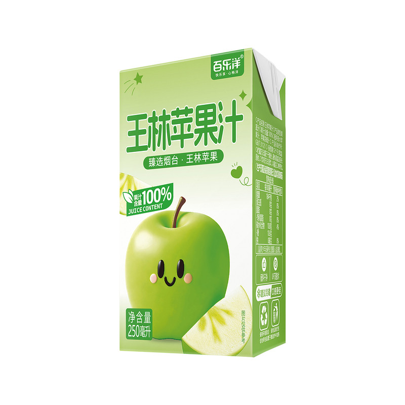 百乐洋苹果汁0脂肪酸甜解腻