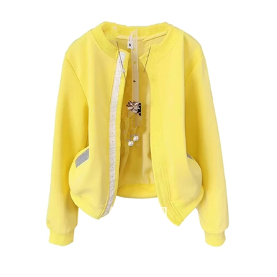 洋气时尚短款外套女宽松遮肉开衫