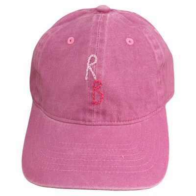春夏字母粉紫色牛仔棒球帽