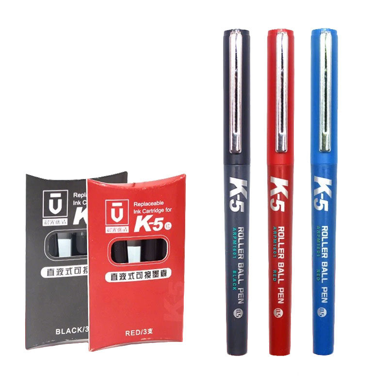 晨光优品K5直液式走珠笔替换墨囊
