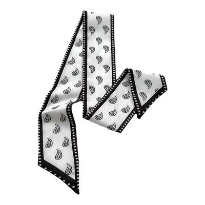 小丝巾绑头发绑包多功能发带飘带