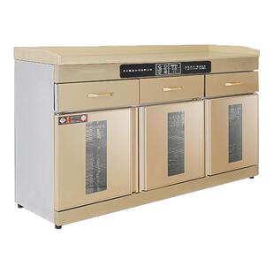 松普(家电)金色豪华版茶水消毒柜商用包厢烘干热风循环备餐边柜