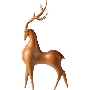铜师傅《鹿鸣》铜摆件