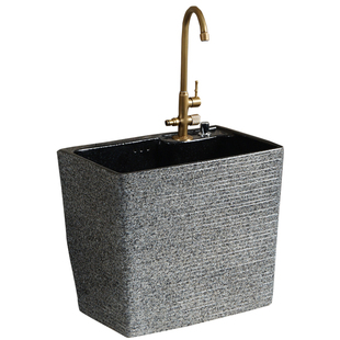 【盆上出水款】拖把池盆阳台室外大容量庭院墩布池水池洗手池坐式