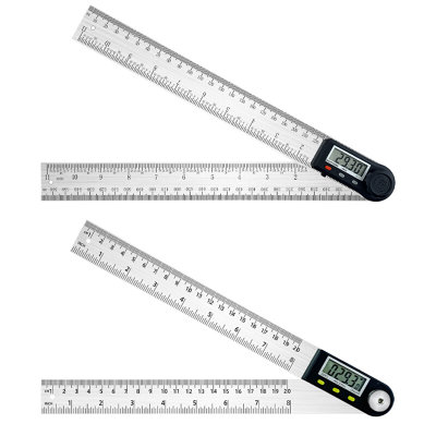 新品数显角度尺不锈钢电子量角器木工角度尺200300500MM量角仪