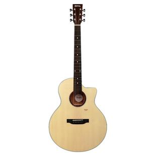 楚门150新1系列原声单板民谣吉他初学者41寸入门云杉木可加装电箱