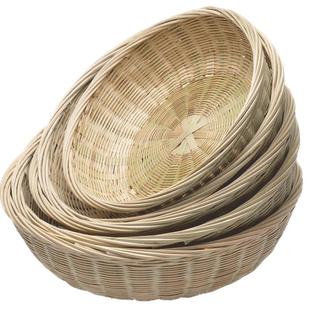 盛馒头筐竹编制品收纳馍筐竹编筐竹子竹筐家用厨房洗菜手工编织篮