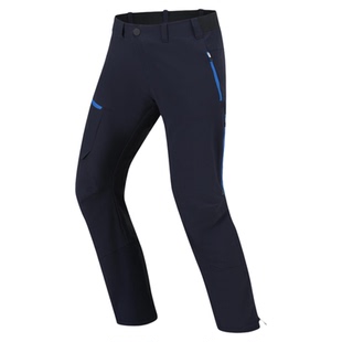 迪卡侬运动裤男加绒防风保暖软壳裤秋冬户外徒步防泼水登山裤ODF