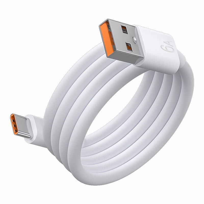 佰通66W快充2米TPE数据线Type-C接口mate60手机USB-C充电线批发6A
