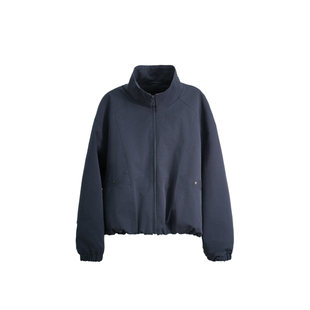 BBFER本依凡春款宽松文艺风短外套下摆抽绳外搭女0167