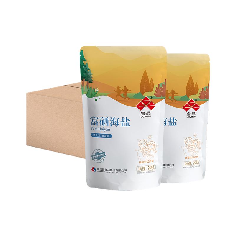 鲁晶富硒海盐未加碘252g*40袋/箱