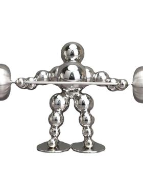 举重人物样板间极简家居装饰摆件