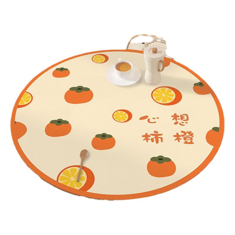 桌布免洗可擦餐桌垫PVCins圆形