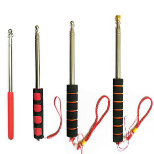 导游旗杆不锈钢伸缩旗杆加粗海绵套鲤鱼旗杆伸缩教鞭旗杆鲤鱼幡杆