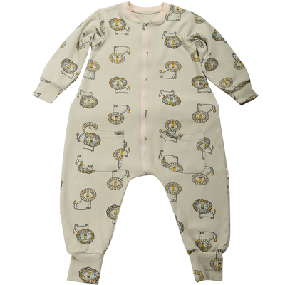 儿童连体睡衣防踢男童秋冬款厚款