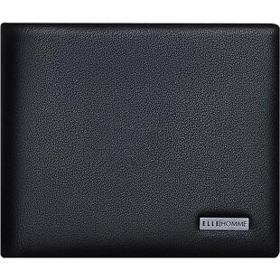 法国ELLE HOMME正品情人节礼物送男友男士真皮钱包短款牛皮男钱夹