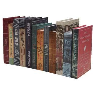 复古怀旧假书仿真书装饰品摆件客厅酒柜软装房间模型摆设拍摄道具