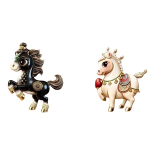 骐骥驰骋春晚吉祥物2026马年金属冰箱贴国风祥瑞新年文创纪念礼品