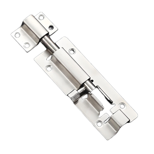 杜邦不锈钢门栓插销卫生间锁扣卡扣固定门扣木门大门明装天地门插