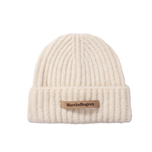 定制款~韩系白色毛线帽女冬季显脸小帽子针织帽保暖冷帽堆堆帽ins