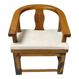 老船木圈椅中式榫卯实木椅子坤甸木主人椅太师椅仿古单人家用围椅