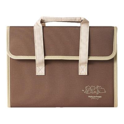 得力风琴包手提式大容量多层插页