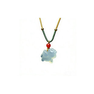 天然玉石高冰款小飞马吊坠项链生肖马锁骨链男女款颈饰本命年