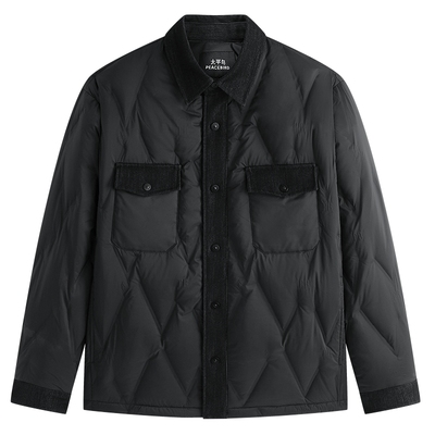 【商场同款】太平鸟男装轻薄羽绒服冬新款衬衫式鹅绒服B1ACF4294