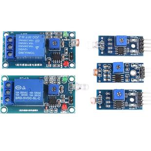 光敏电阻传感器模块亮度光电光线检测传感器3针4针 5V12V光控开关