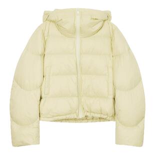 飘蕾黄色90鸭绒羽绒服2025年冬季新款连帽加厚保暖小个子短款外套