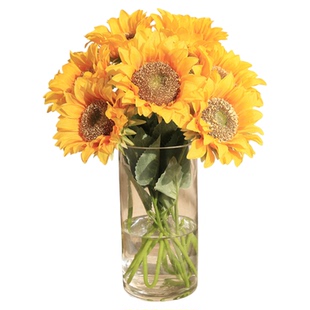 仿真向日葵太阳花菊花束假花干花客厅餐桌摆件家居装饰插花艺北欧