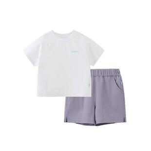 【风洞洞吸湿排汗】齐齐熊宝宝短袖套装T恤男童儿童户外运动短裤