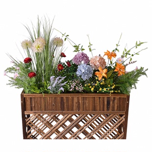 室外花箱造景植物仿真热带蕨类店铺门口装饰高级仿生绿植组合花槽