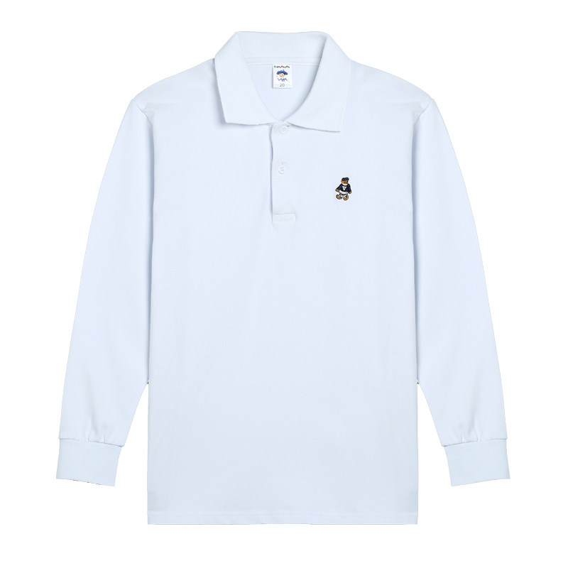 儿童短袖T恤男童polo衫中大童纯棉园服春秋长袖打底女童夏季校服