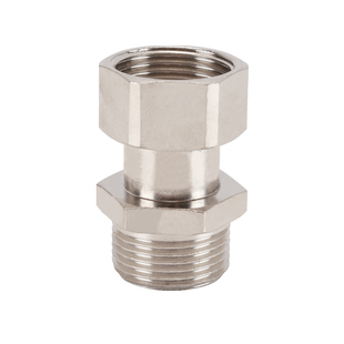 铜镀镍加厚内外丝带活接三通燃气管热水器弯头水管接头分水器配件