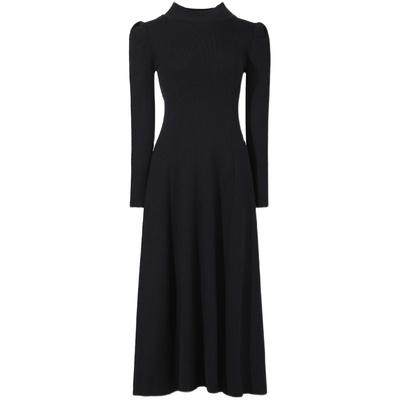 法式配大衣长款内搭连衣裙潮