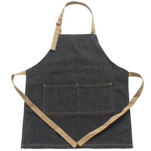 儿童书法围裙幼儿全棉牛仔画画衣学生劳动课手作罩衣可定制logo