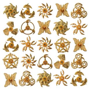 新款合金迷你指尖小陀螺玩具儿童金属小号迷你手转合金小陀螺