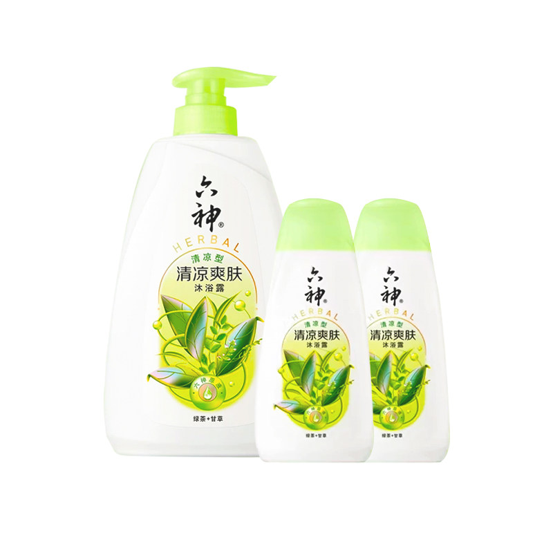 六神沐浴露清洁控油持久留香男女通用沐浴乳液正品官方旗舰店品牌