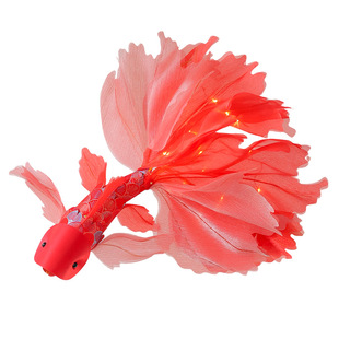 新年元宵手工锦鲤鱼灯diy材料包马年春节儿童手提发光灯笼中国风